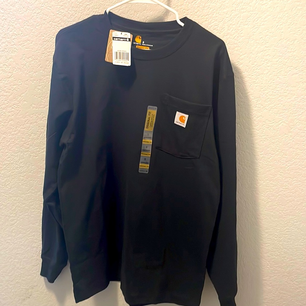 CARHARTT LOOSE FIT HEAVYWEIGHT LONG-SLEEVE POCKET T-SHIRT